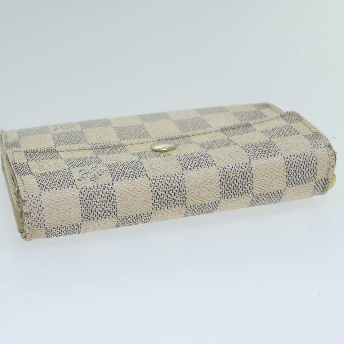 LOUIS VUITTON Damier Azur Portefeuille Alexandra Wallet N63068 LV Auth 64617