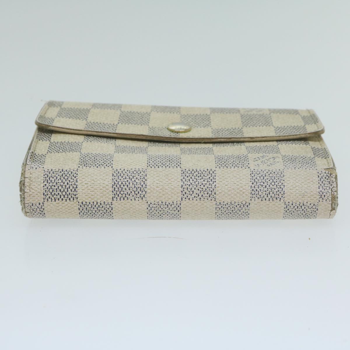 LOUIS VUITTON Damier Azur Portefeuille Alexandra Wallet N63068 LV Auth 64617