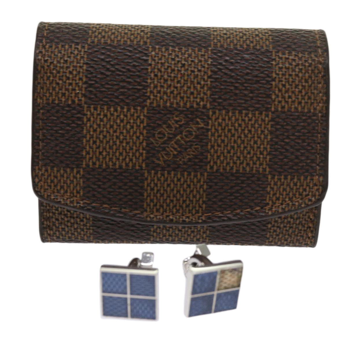 LOUIS VUITTON Damier Ebene Cuff Case M64681 LV Auth 64623