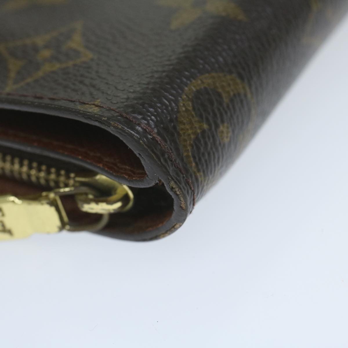 LOUIS VUITTON Monogram Compact Zip Wallet M61667 LV Auth 64627