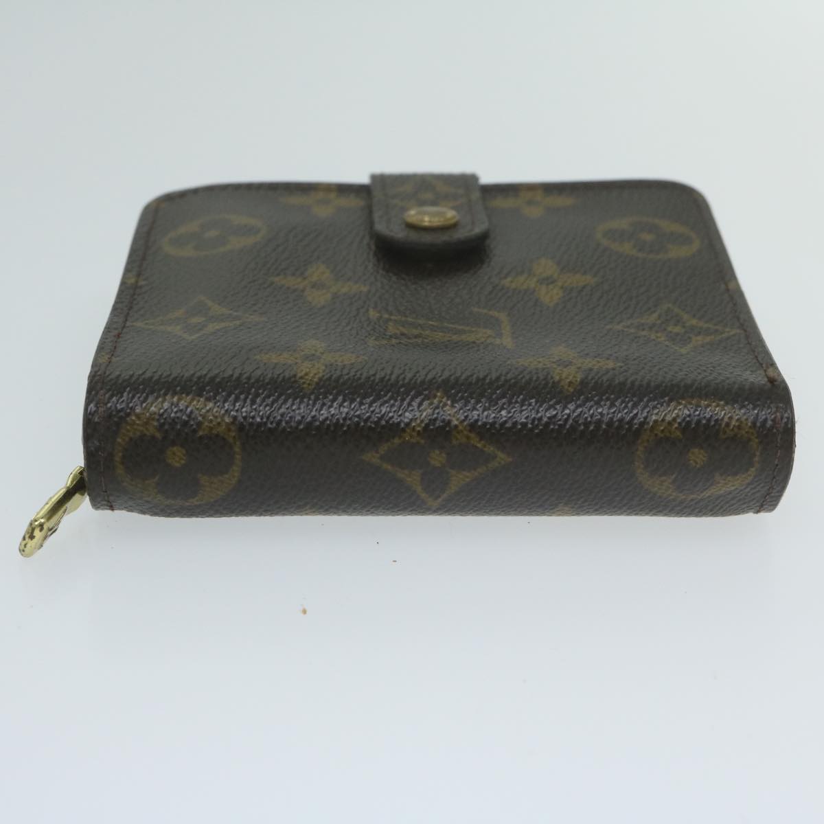 LOUIS VUITTON Monogram Compact Zip Wallet M61667 LV Auth 64627