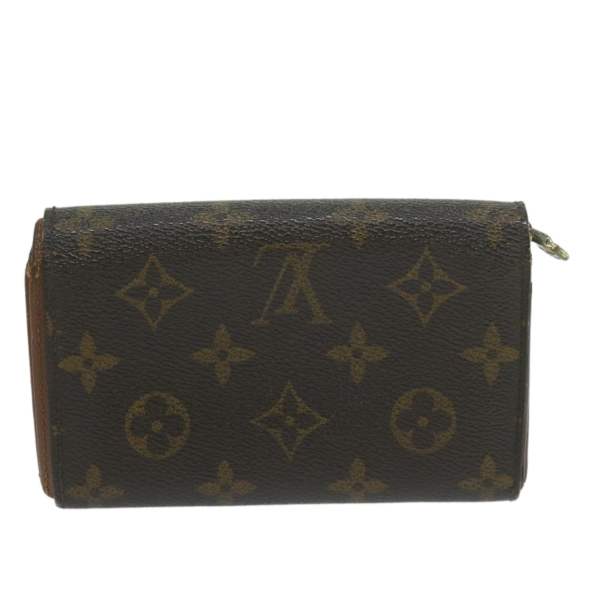 LOUIS VUITTON Monogram Porte Monnaie Billets Tresor Wallet M61730 Auth 64628 - 0