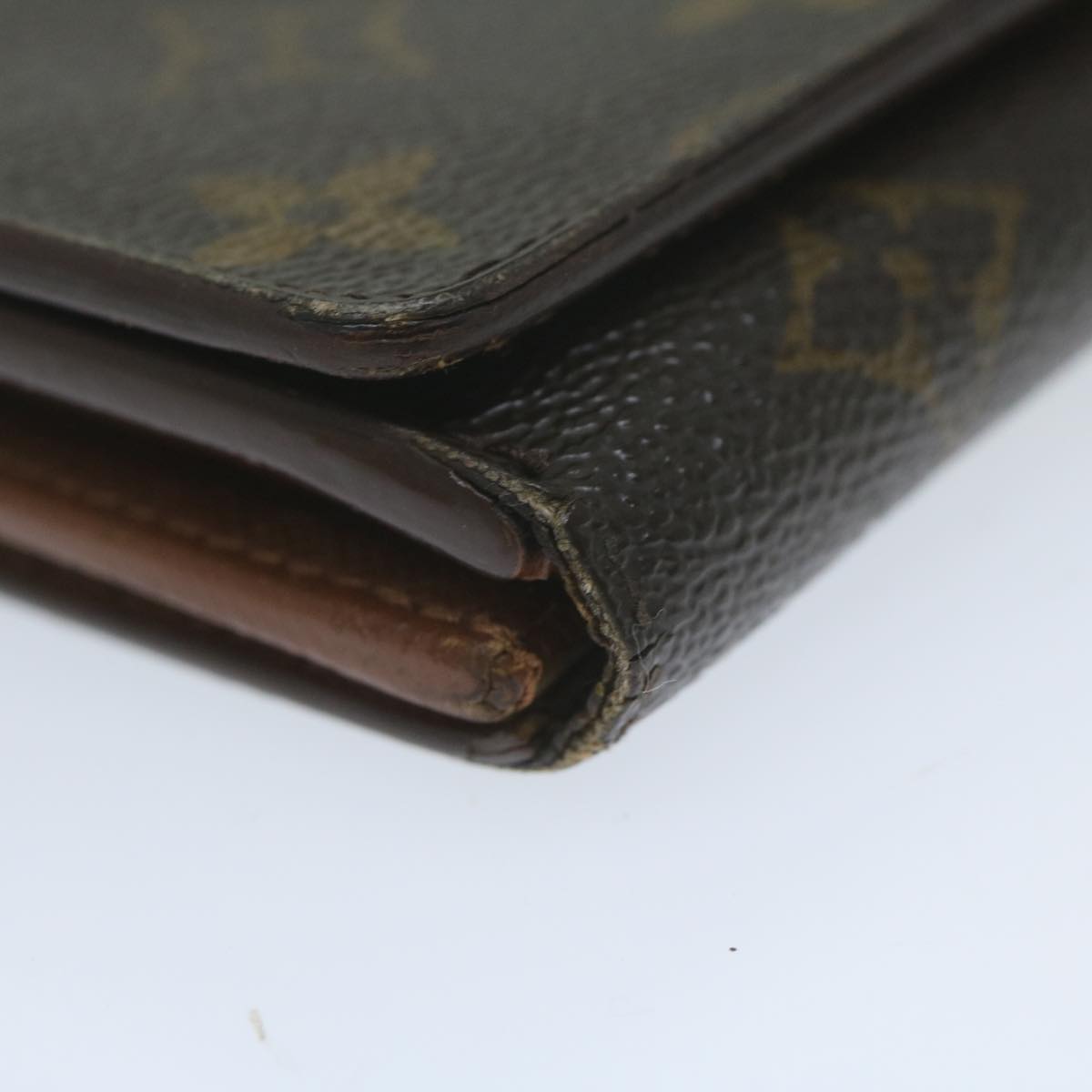 LOUIS VUITTON Monogram Porte Monnaie Billets Tresor Wallet M61730 Auth 64628