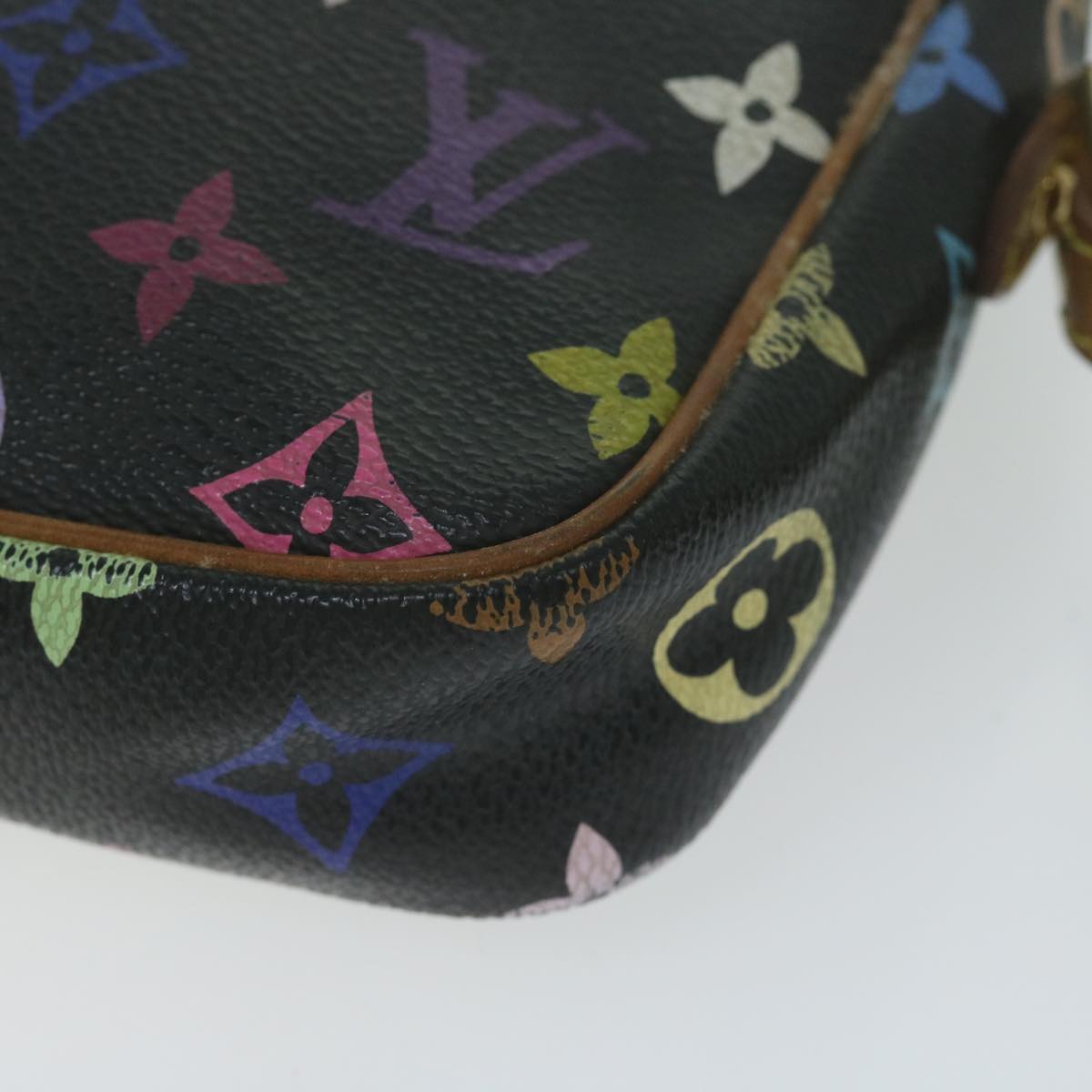 LOUIS VUITTON Monogram Multicolor Lift Shoulder Bag Black M40056 LV Auth 64661