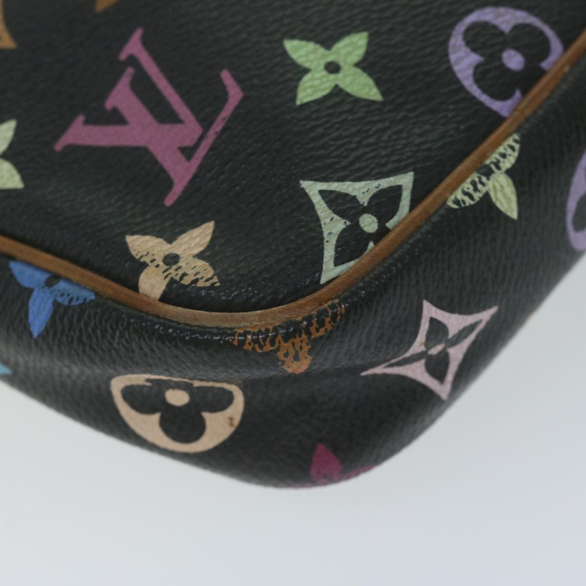 LOUIS VUITTON Monogram Multicolor Lift Shoulder Bag Black M40056 LV Auth 64661