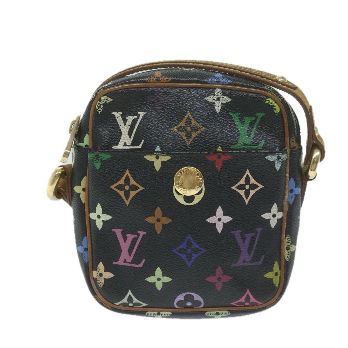 LOUIS VUITTON Monogram Multicolor Lift Shoulder Bag Black M40056 LV Auth 64661