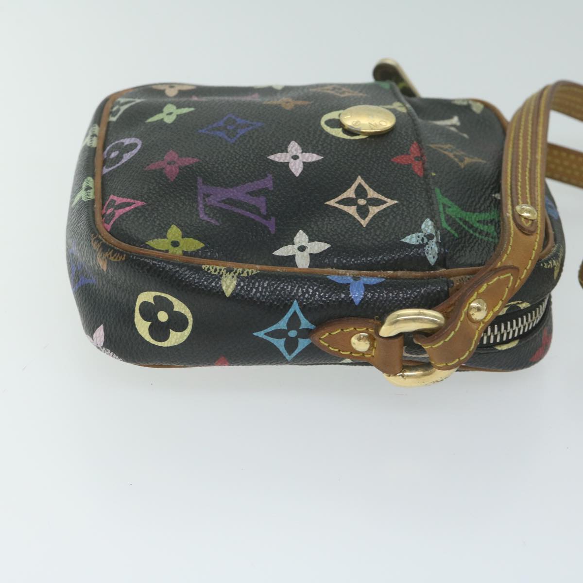 LOUIS VUITTON Monogram Multicolor Lift Shoulder Bag Black M40056 LV Auth 64661