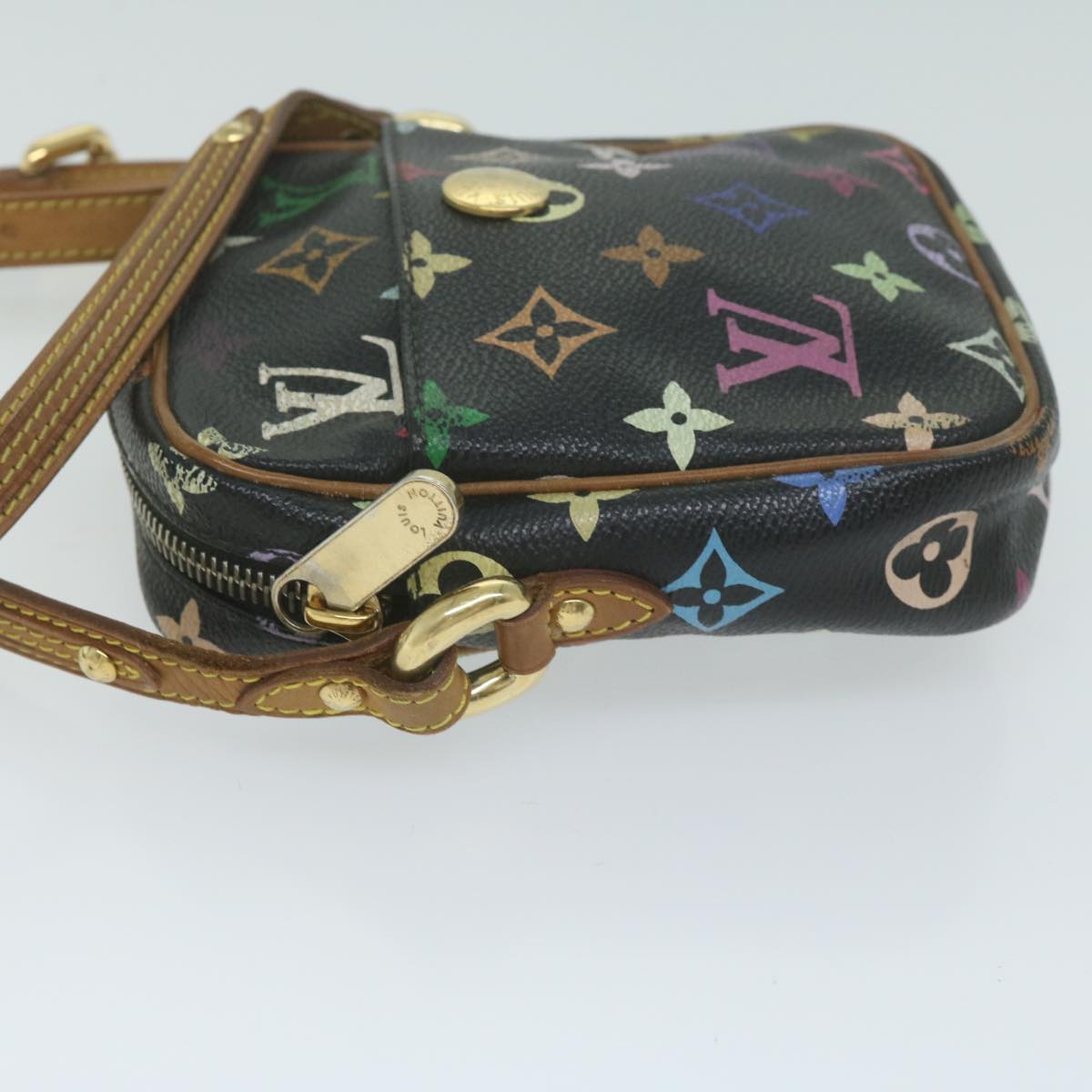 LOUIS VUITTON Monogram Multicolor Lift Shoulder Bag Black M40056 LV Auth 64661