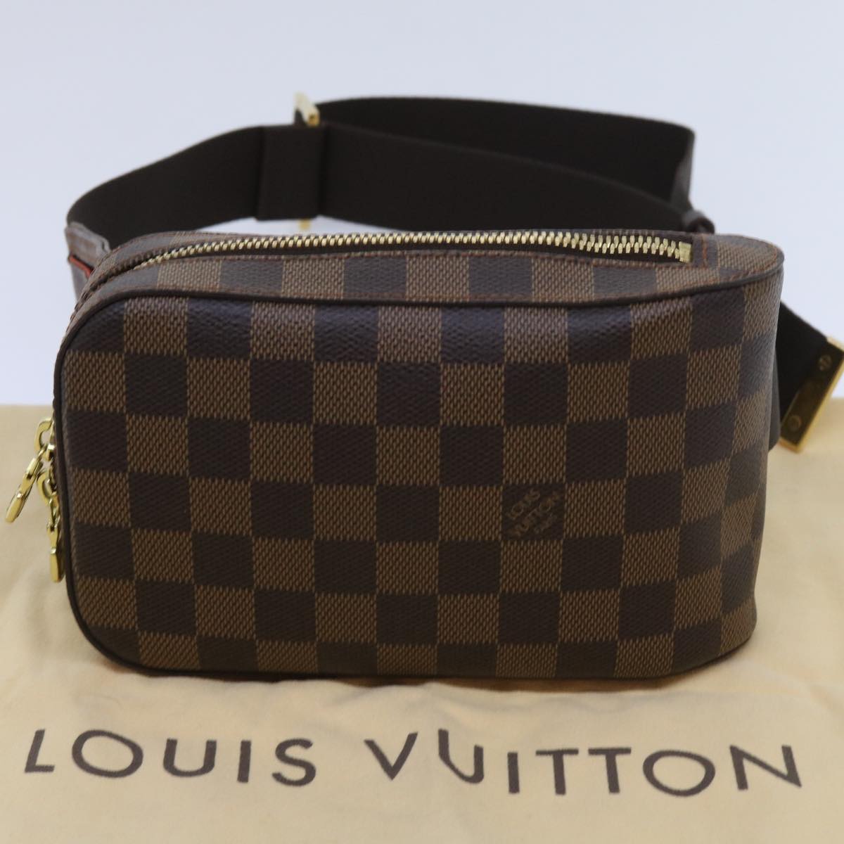 LOUIS VUITTON Damier Ebene Geronimos Shoulder Bag N51994 LV Auth 64662A