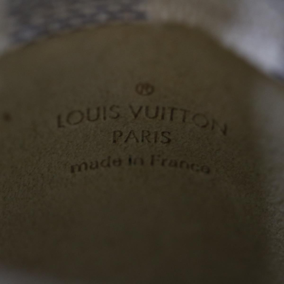 LOUIS VUITTON Damier Azur Etui Lunettes MM Glasses Case N60025 LV Auth 64687