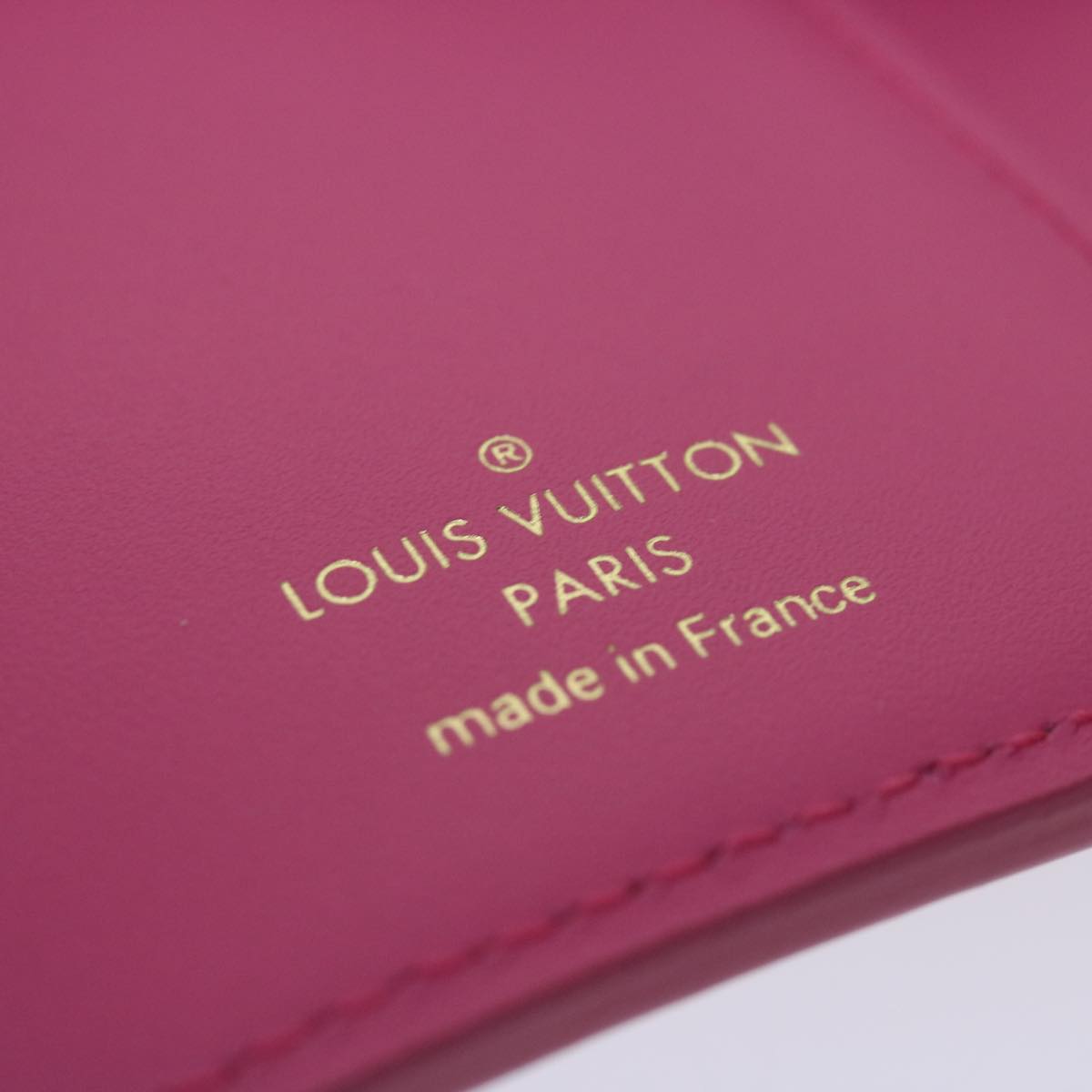 LOUIS VUITTON Nanogram Portefeuille Victorine Wallet Pink M82234 LV Auth 64693