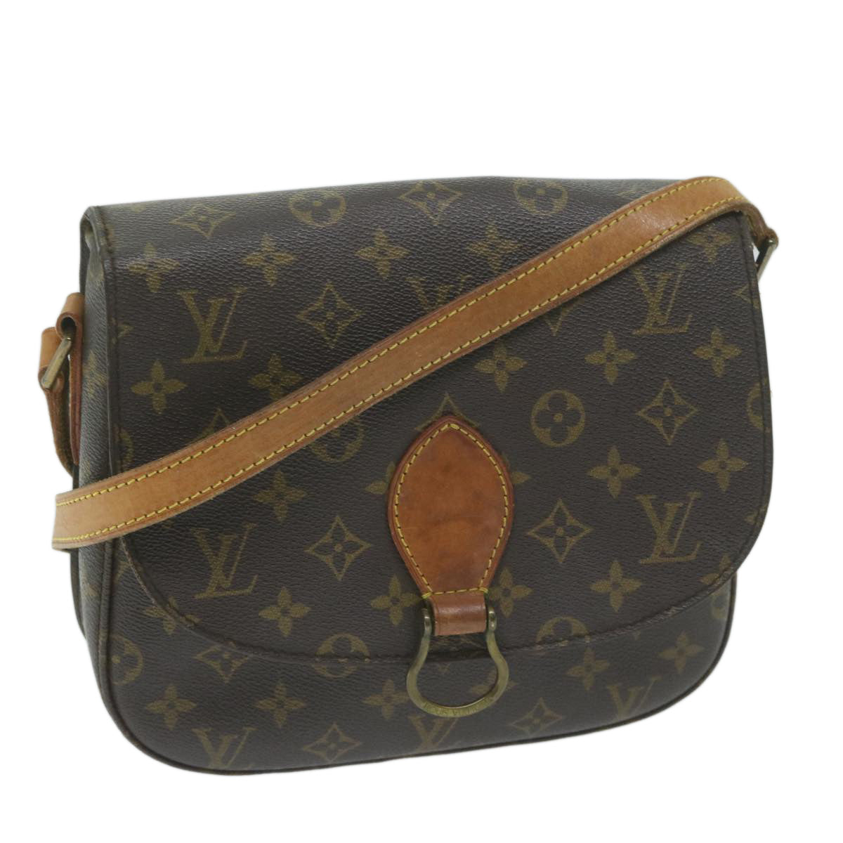 LOUIS VUITTON Monogram Saint Cloud GM Shoulder Bag M51242 LV Auth 64712