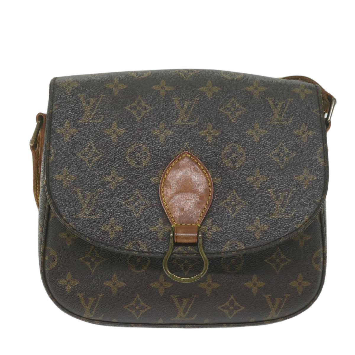 LOUIS VUITTON Monogram Saint Cloud GM Shoulder Bag M51242 LV Auth 64712