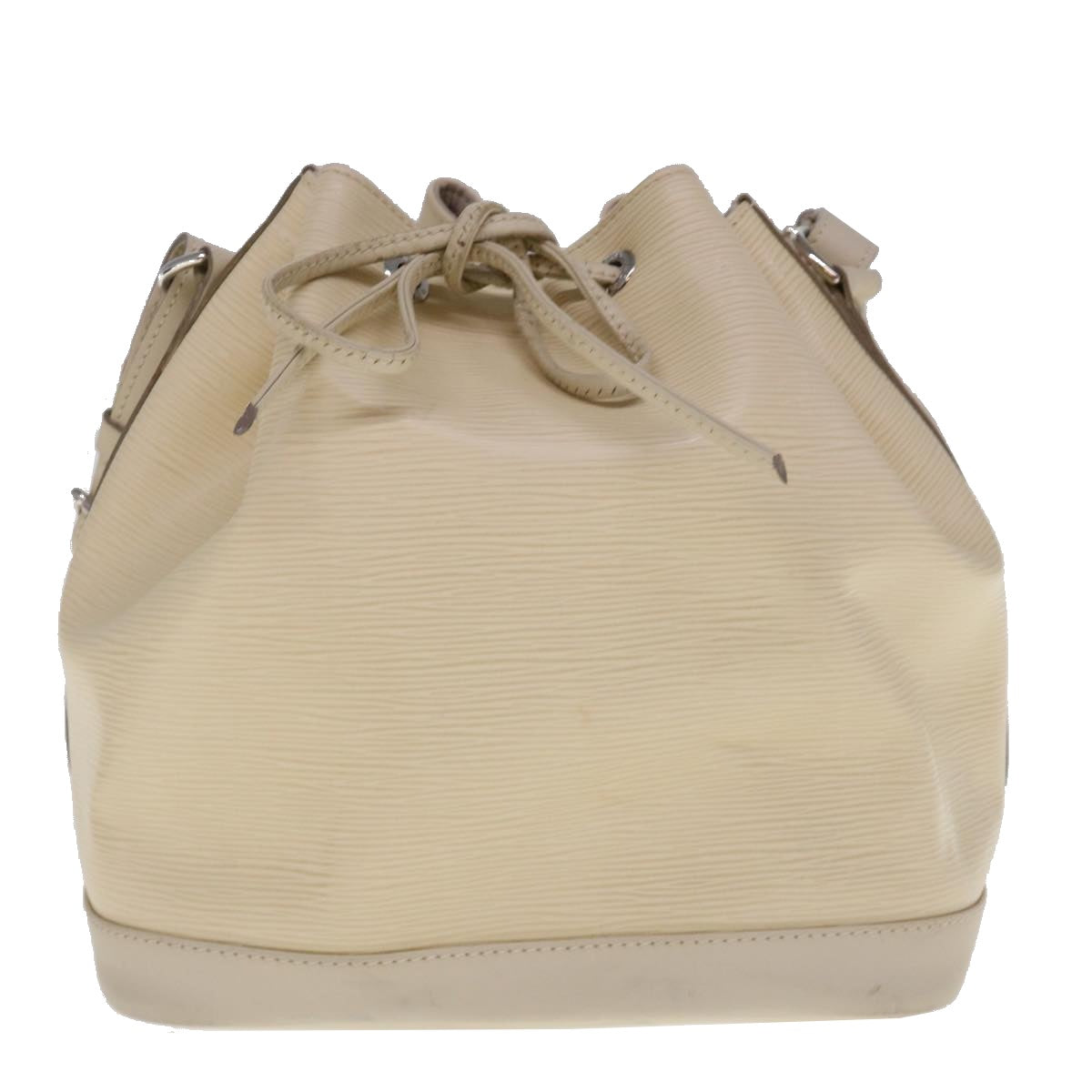 LOUIS VUITTON Epi Noe Shoulder Bag White Yvoire M4084J LV Auth 64733