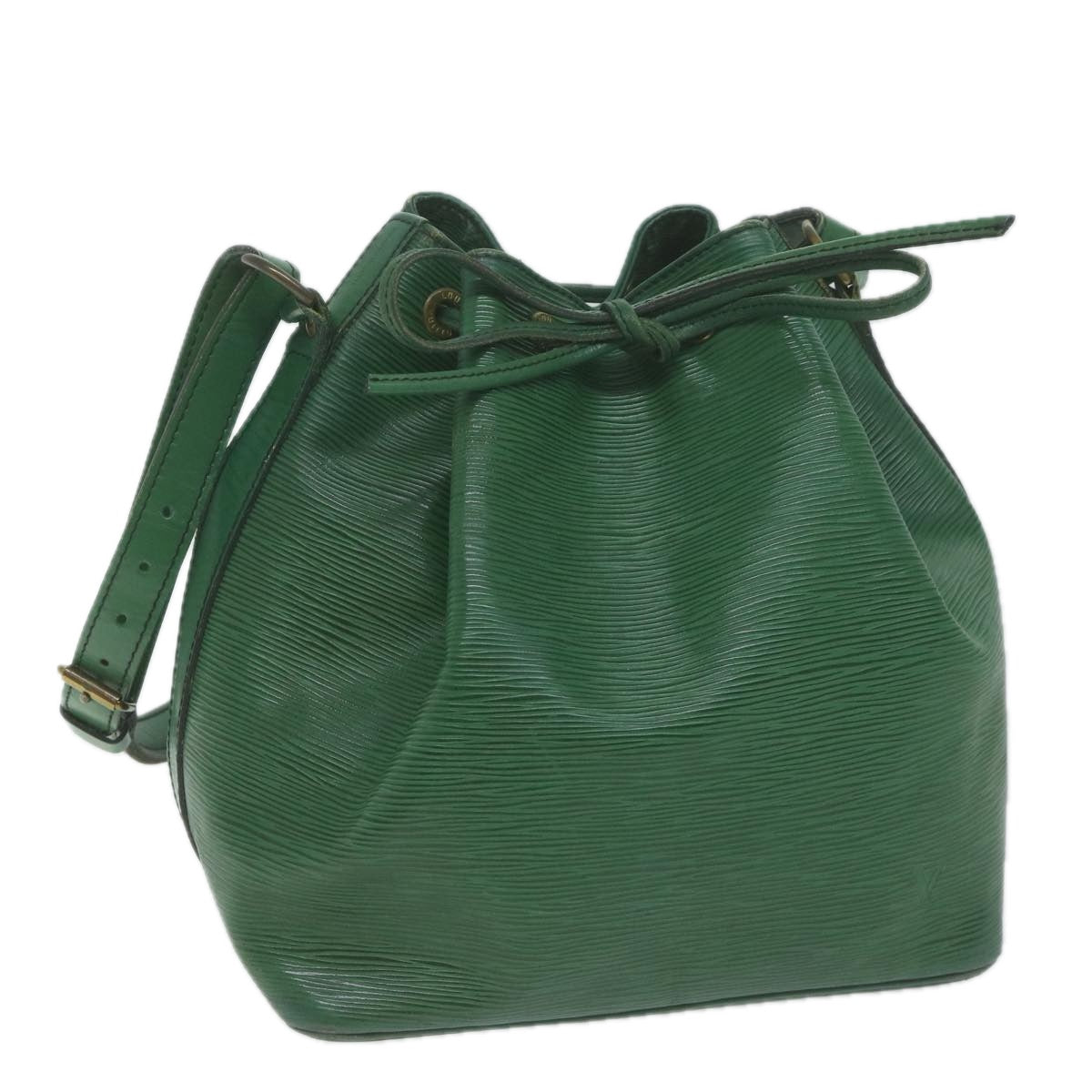 LOUIS VUITTON Epi Petit Noe Shoulder Bag Green M44104 LV Auth 64734