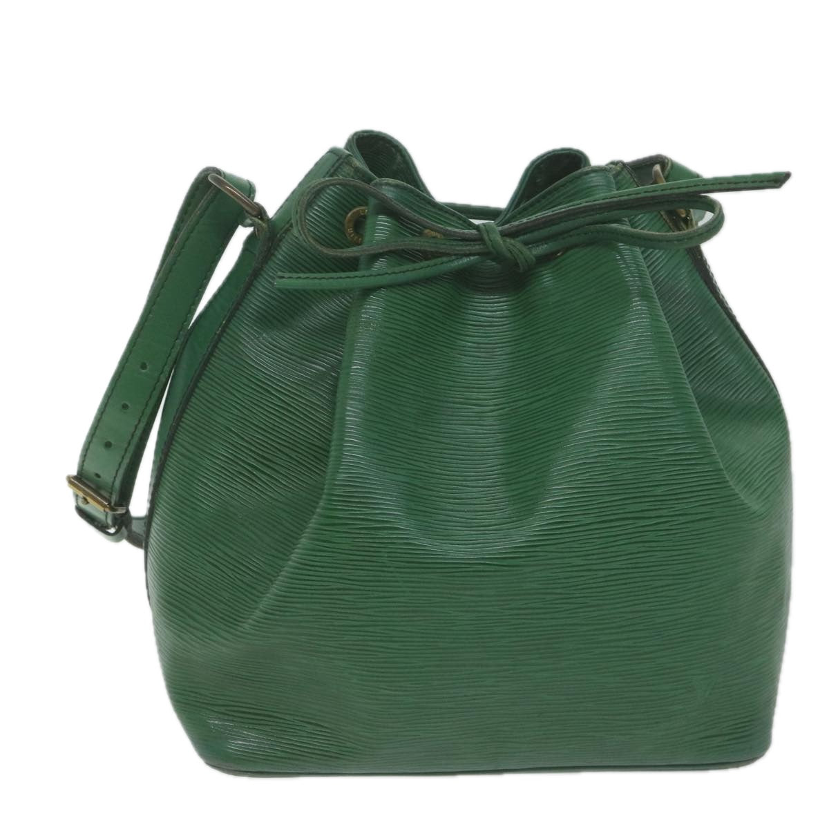 LOUIS VUITTON Epi Petit Noe Shoulder Bag Green M44104 LV Auth 64734