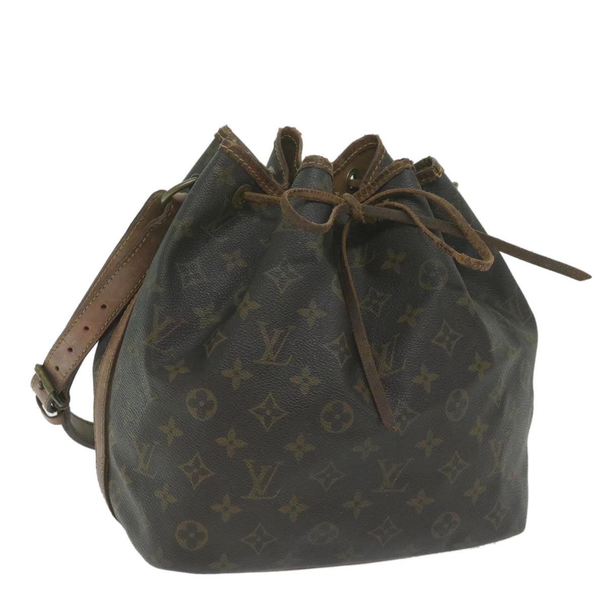 LOUIS VUITTON Monogram Petit Noe Shoulder Bag M42226 LV Auth 64748