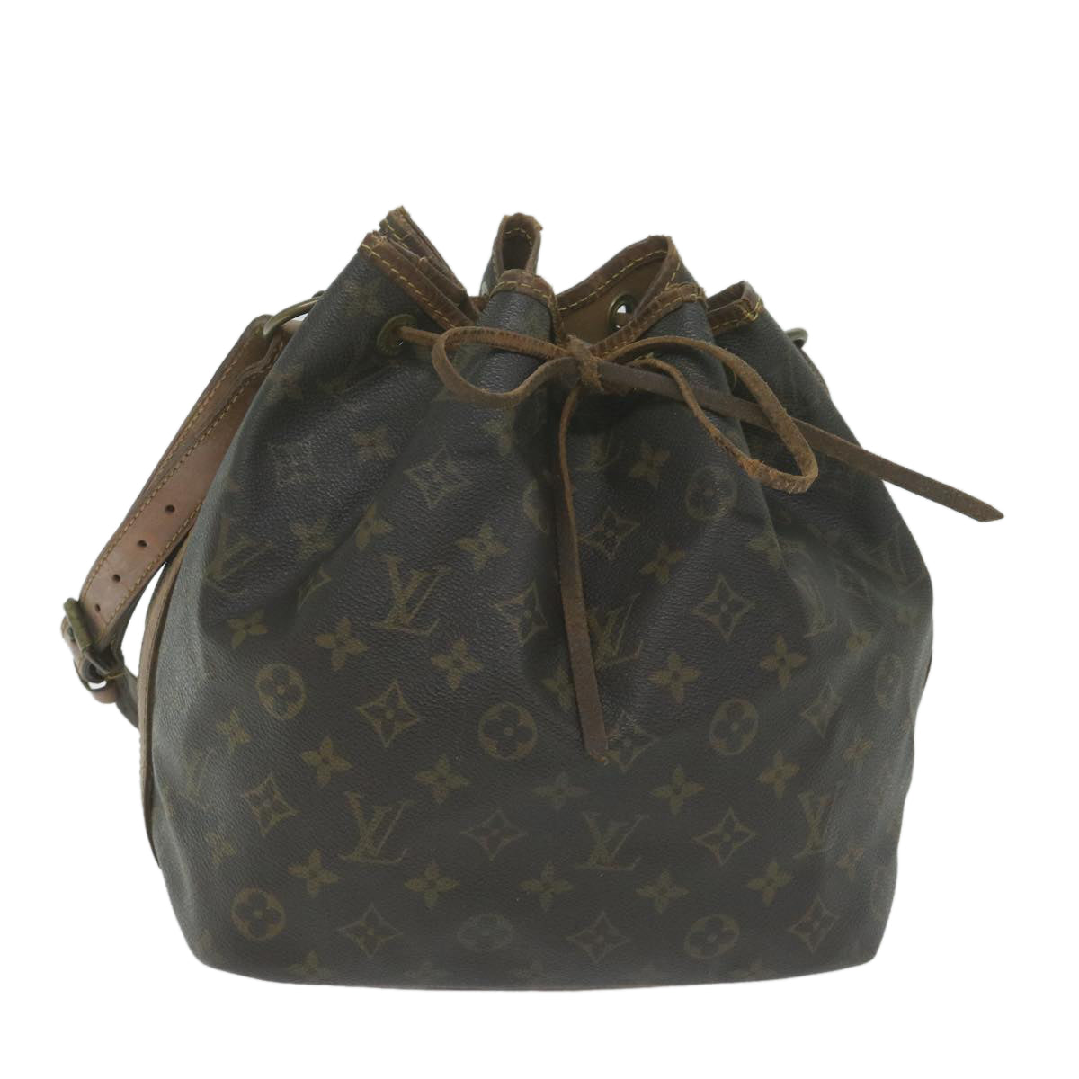 LOUIS VUITTON Monogram Petit Noe Shoulder Bag M42226 LV Auth 64748