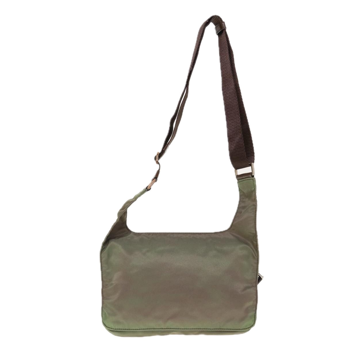 PRADA Shoulder Bag Nylon Khaki Auth 64758 - 0