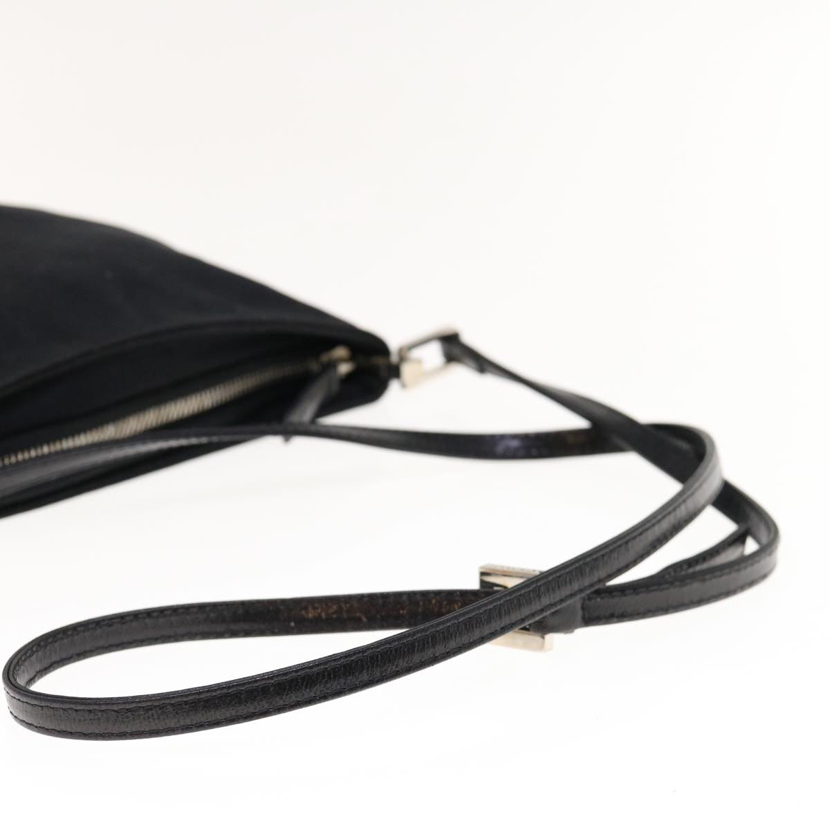 FENDI Shoulder Bag Nylon Black Auth 64760