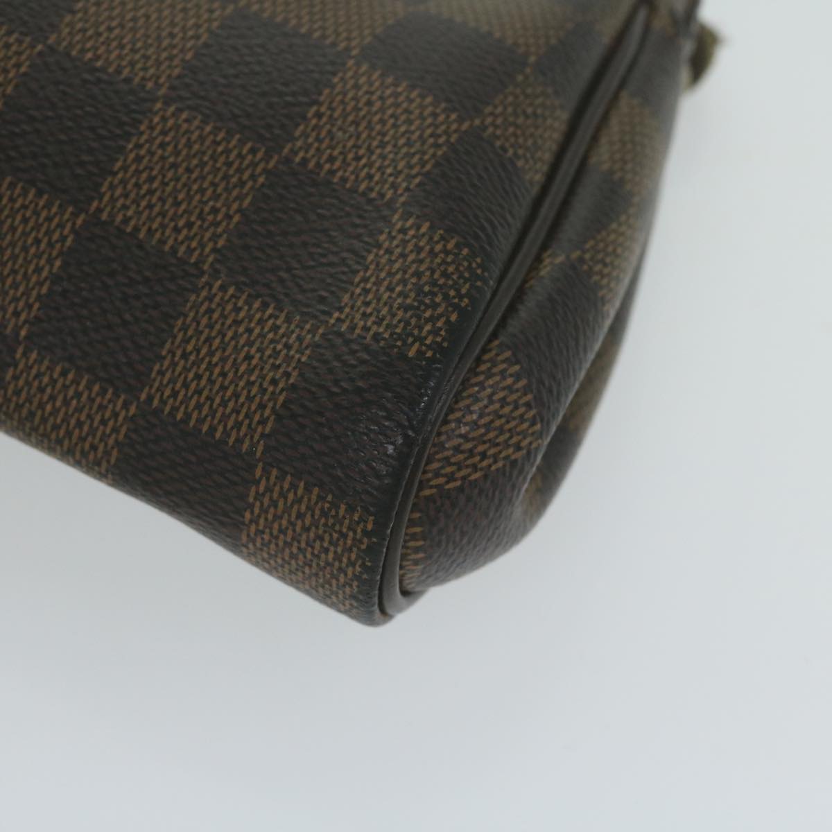 LOUIS VUITTON Damier Ebene Eva Shoulder Bag N55213 LV Auth 64788