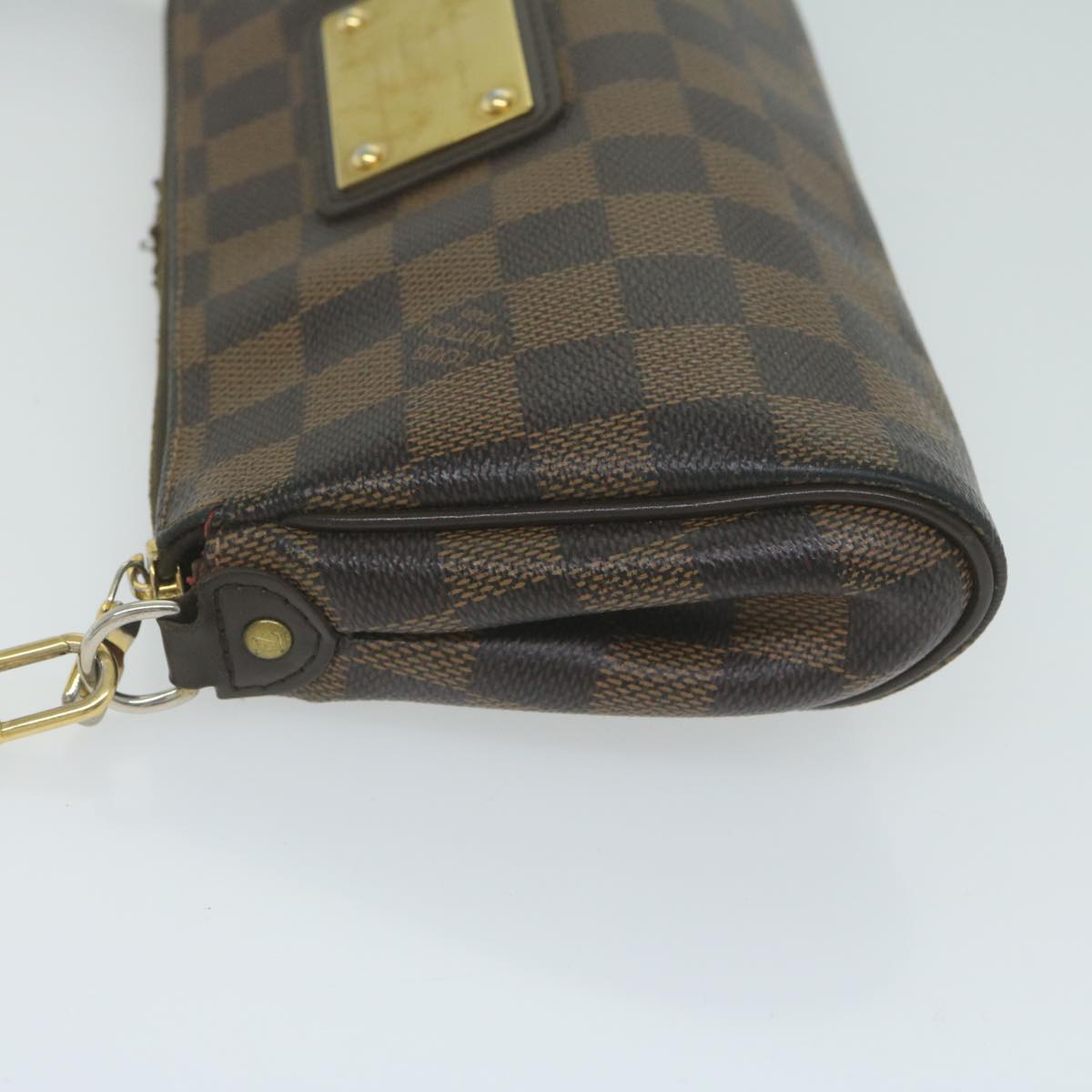 LOUIS VUITTON Damier Ebene Eva Shoulder Bag N55213 LV Auth 64788