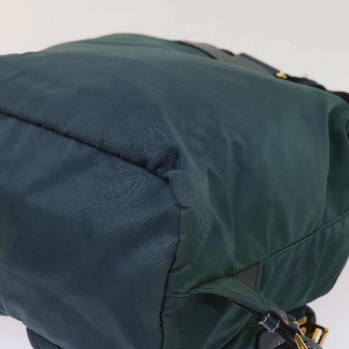 PRADA Backpack Nylon Green Auth 64865