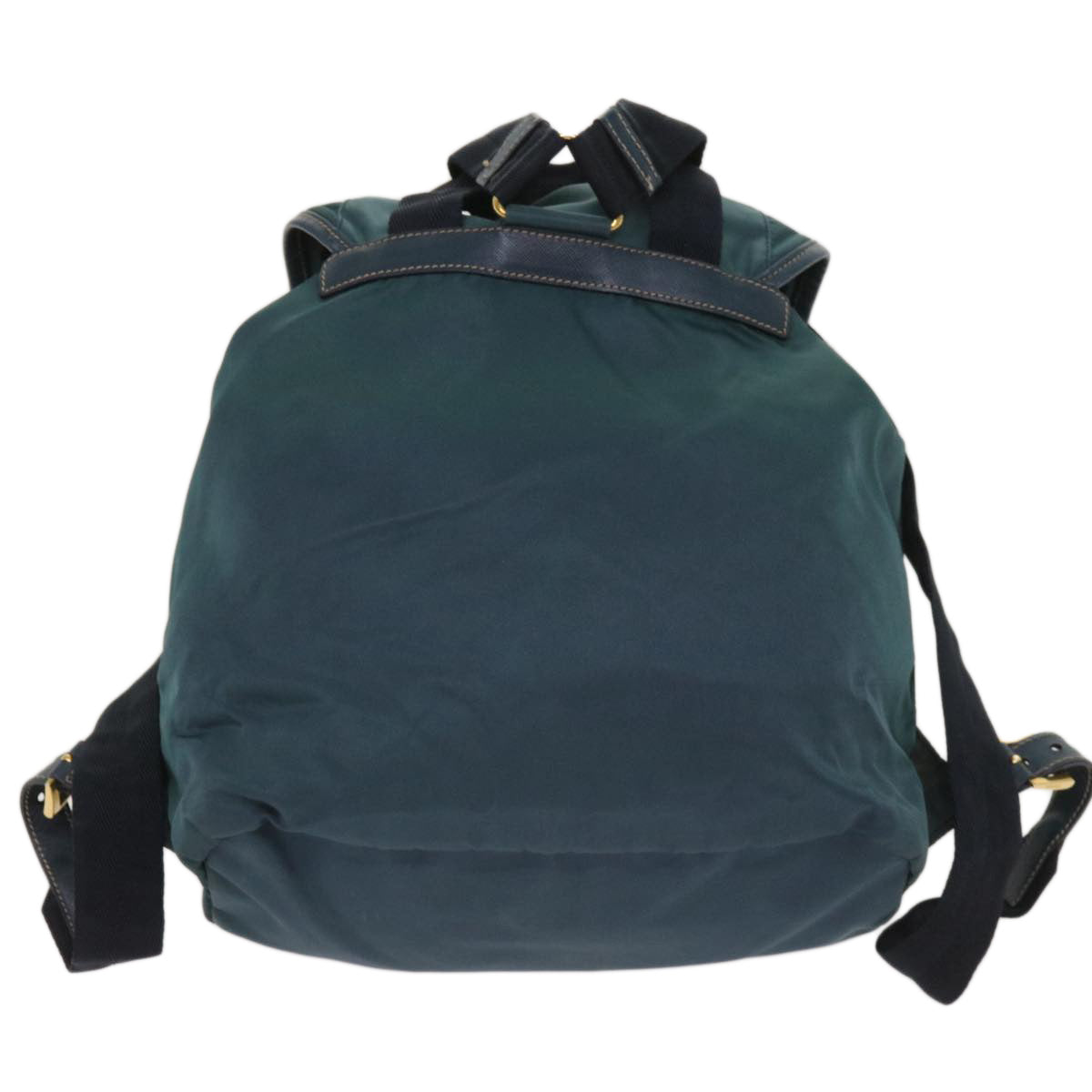 PRADA Backpack Nylon Green Auth 64865