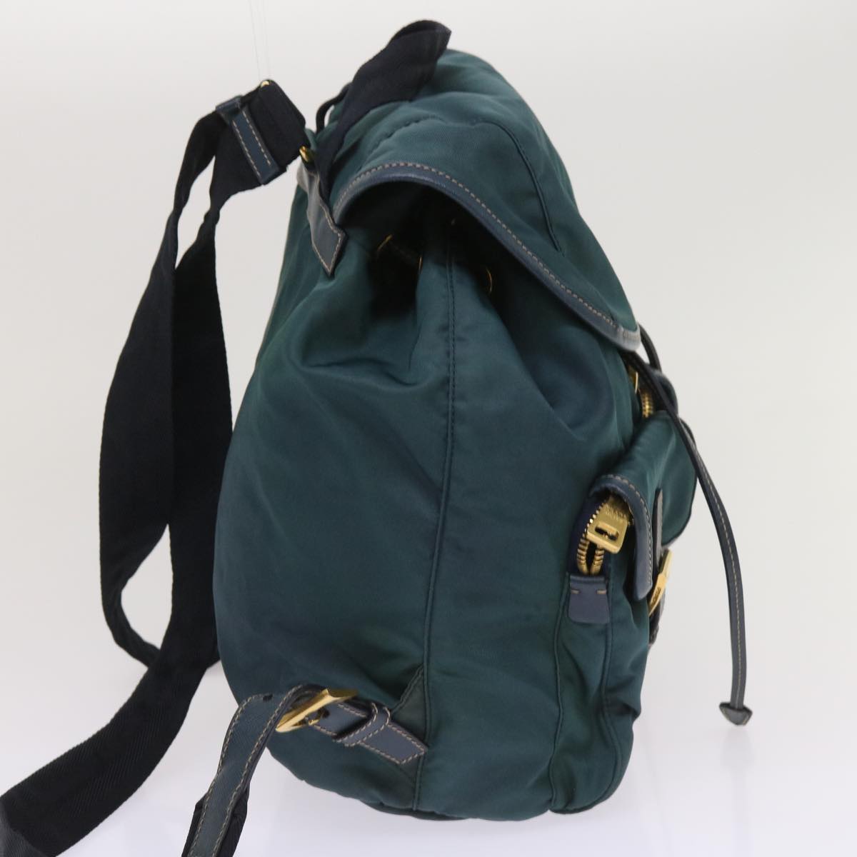 PRADA Backpack Nylon Green Auth 64865