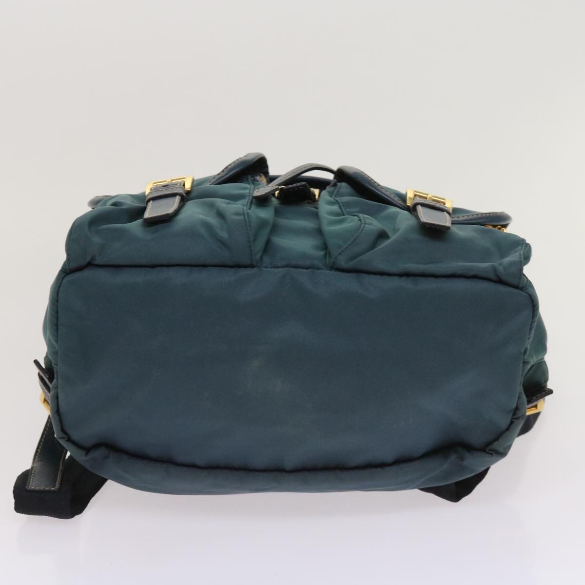 PRADA Backpack Nylon Green Auth 64865