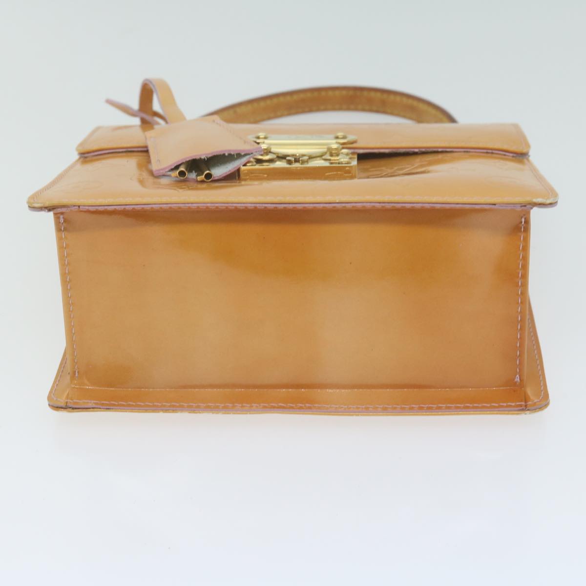 LOUIS VUITTON Vernis Spring Street Hand Bag Marshmallow Pink M91033 Auth 64914
