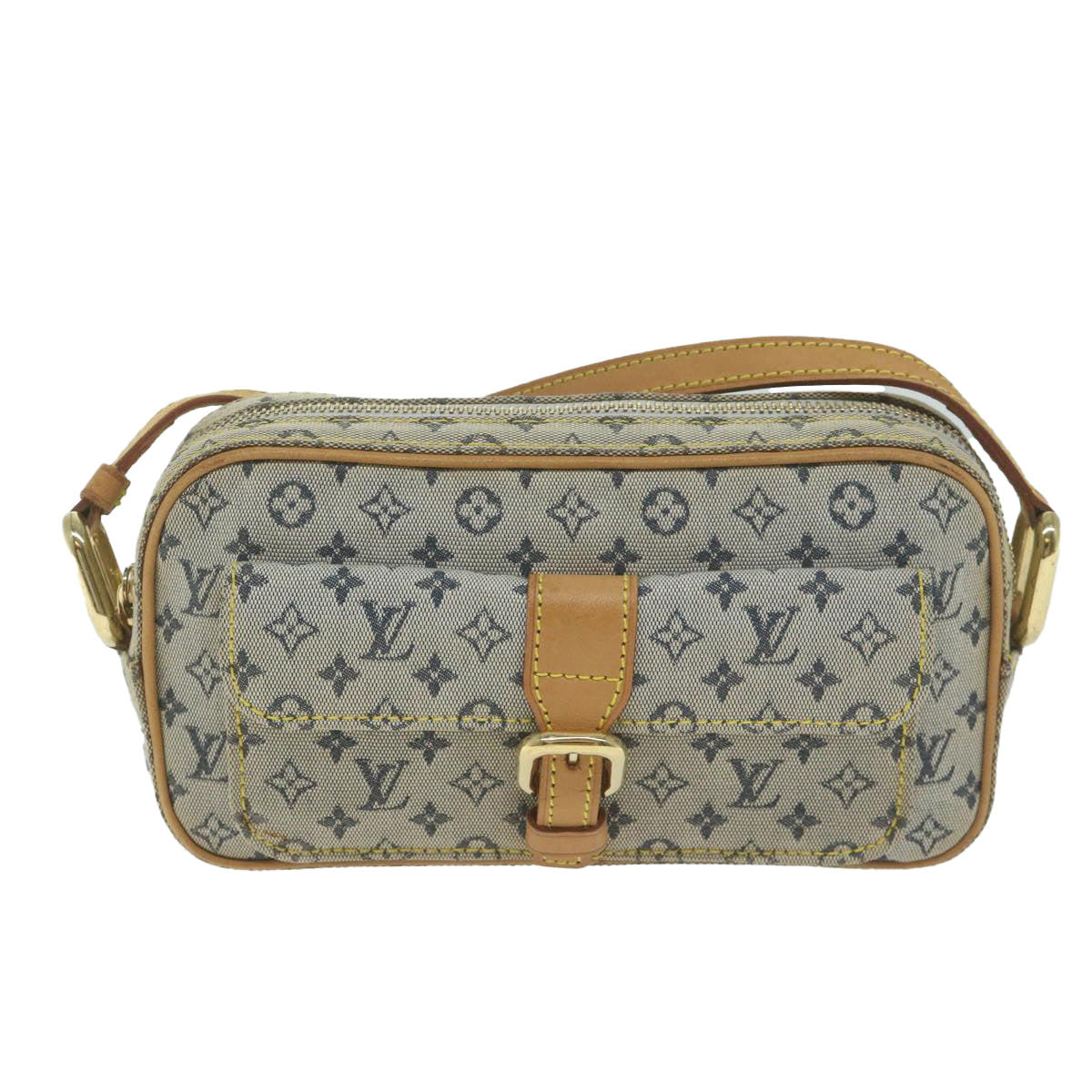 LOUIS VUITTON Monogram Mini Juliet MM Shoulder Bag Blue M92004 LV Auth 64926