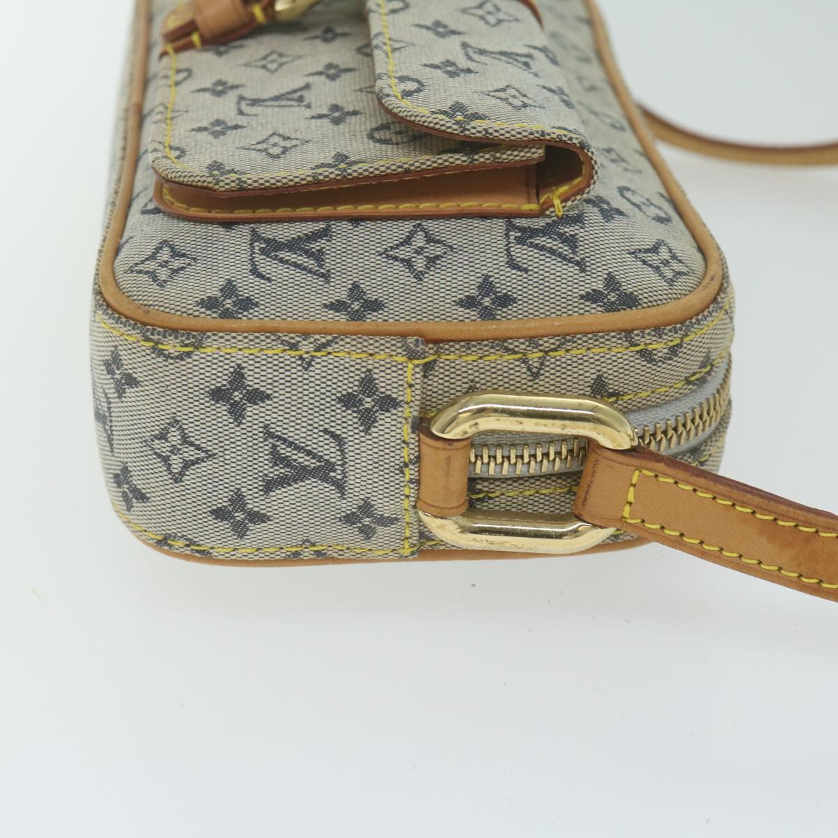 LOUIS VUITTON Monogram Mini Juliet MM Shoulder Bag Blue M92004 LV Auth 64926