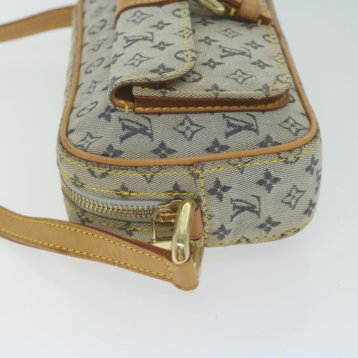 LOUIS VUITTON Monogram Mini Juliet MM Shoulder Bag Blue M92004 LV Auth 64926