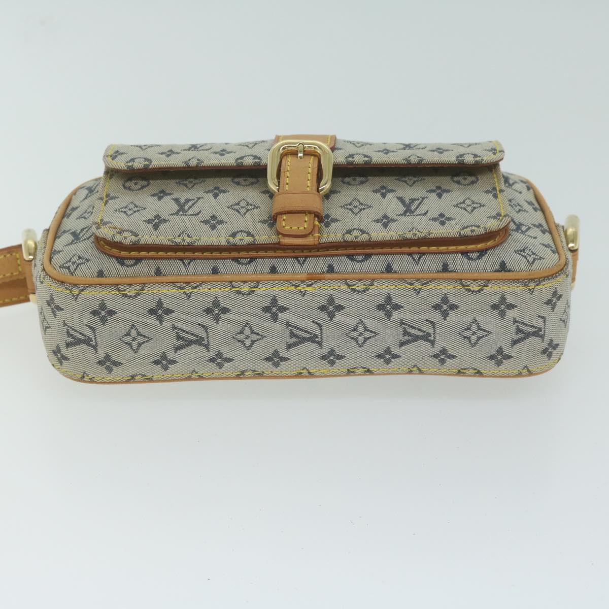 LOUIS VUITTON Monogram Mini Juliet MM Shoulder Bag Blue M92004 LV Auth 64926