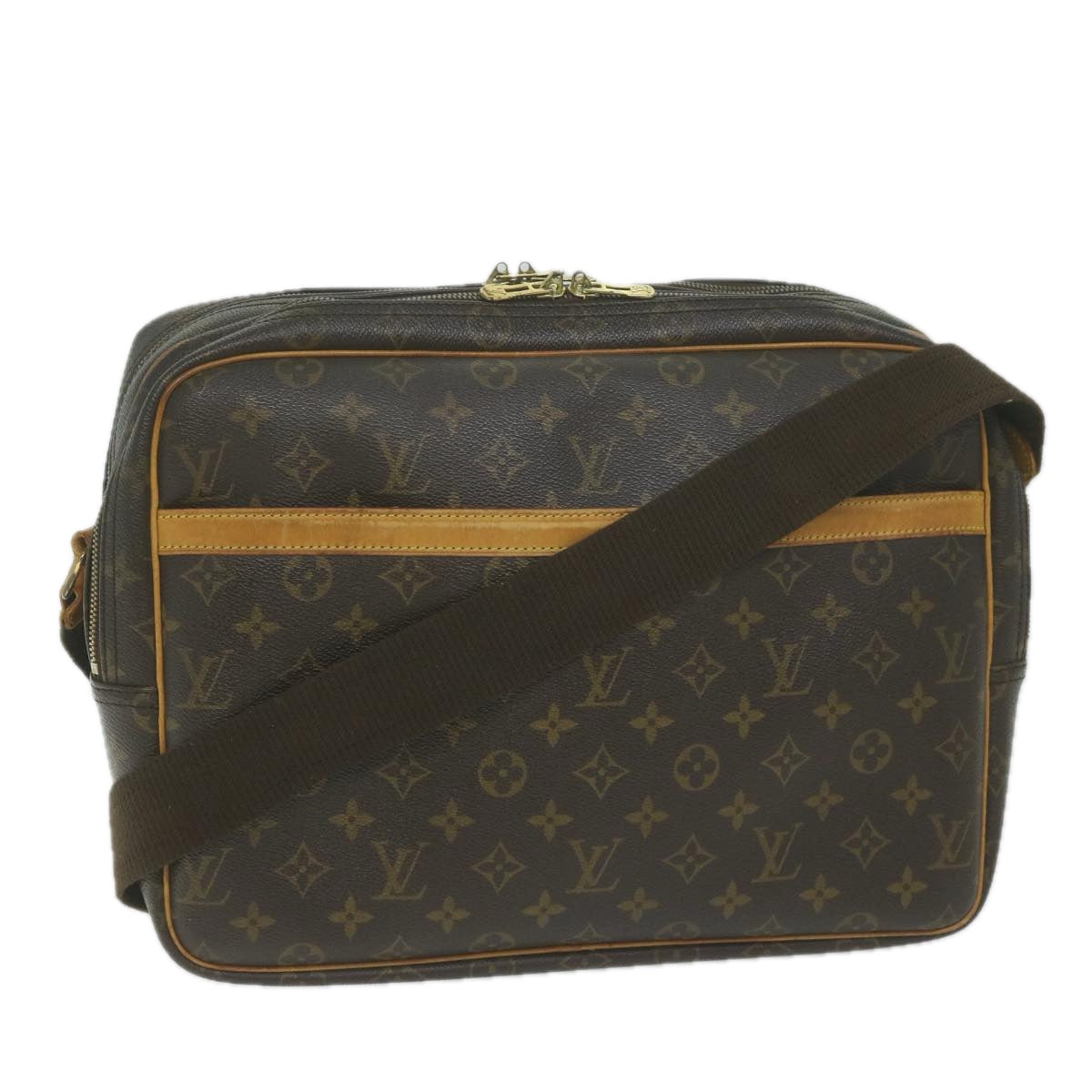 LOUIS VUITTON Monogram Reporter GM Shoulder Bag M45252 LV Auth 64979