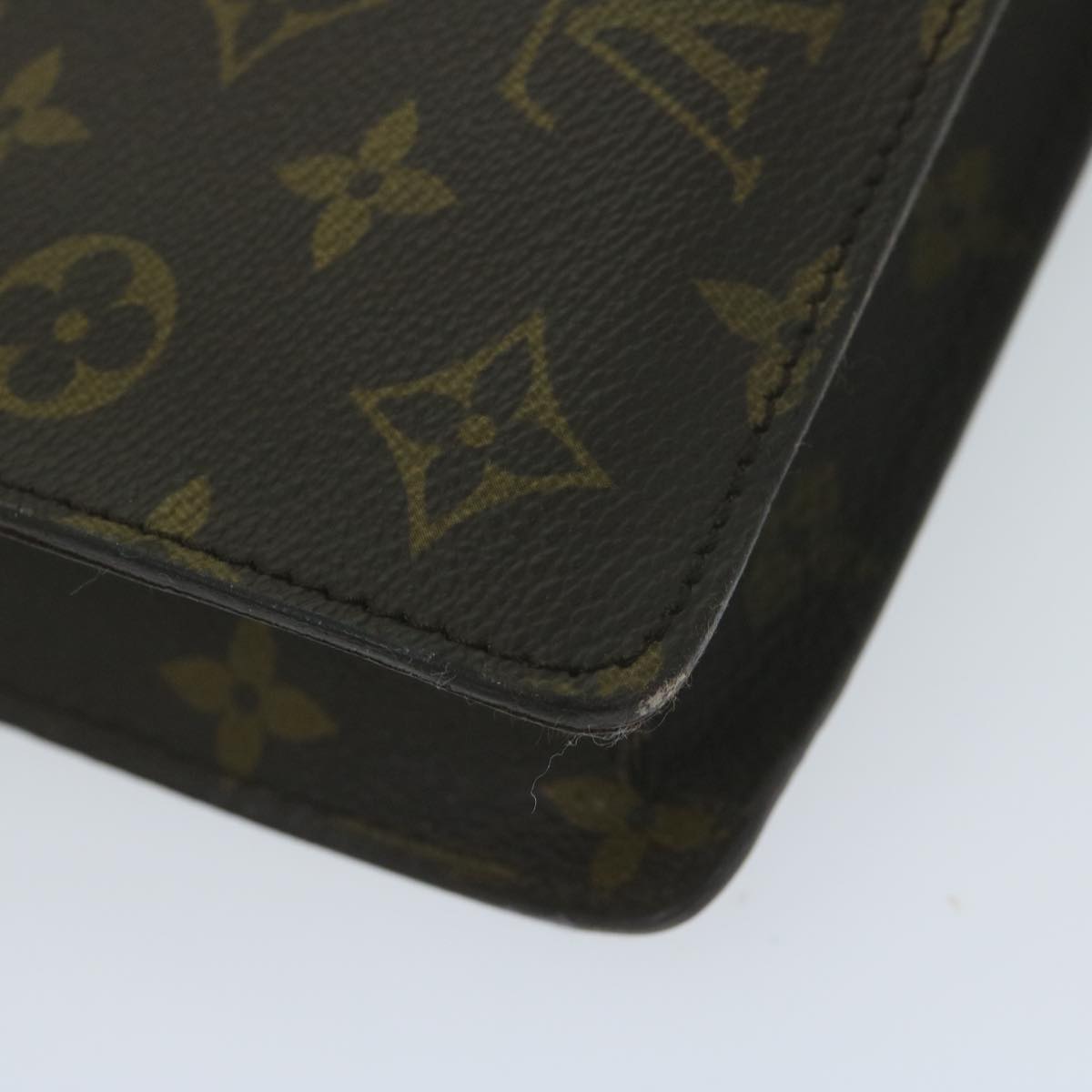 LOUIS VUITTON Monogram Porte Documents Senatur Briefcase M53335 LV Auth 64980