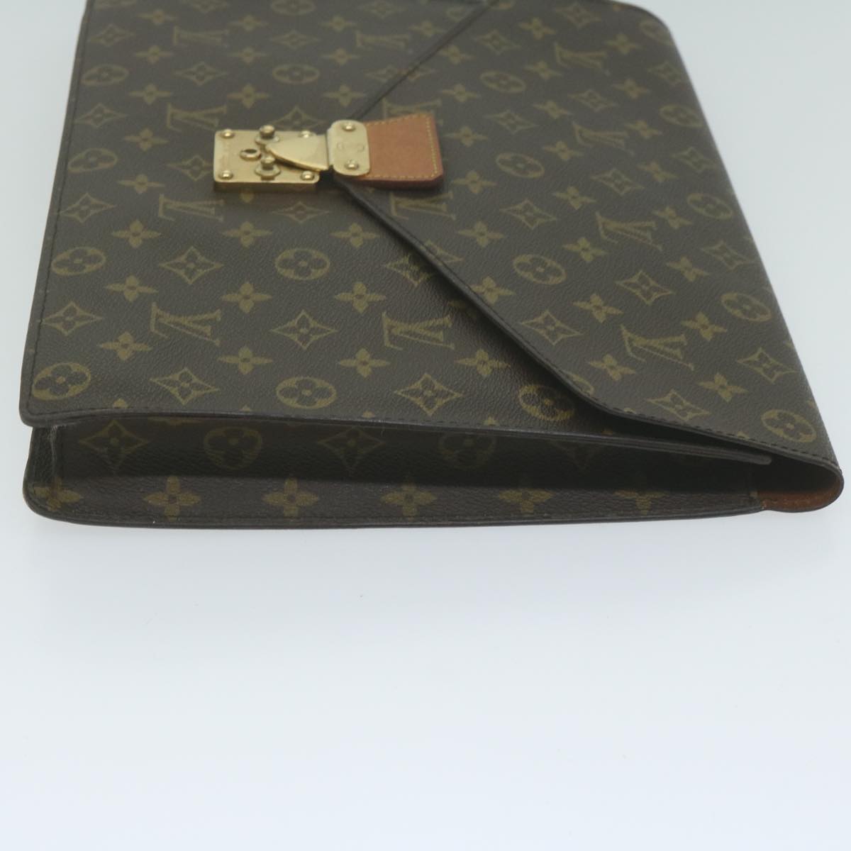 LOUIS VUITTON Monogram Porte Documents Senatur Briefcase M53335 LV Auth 64980