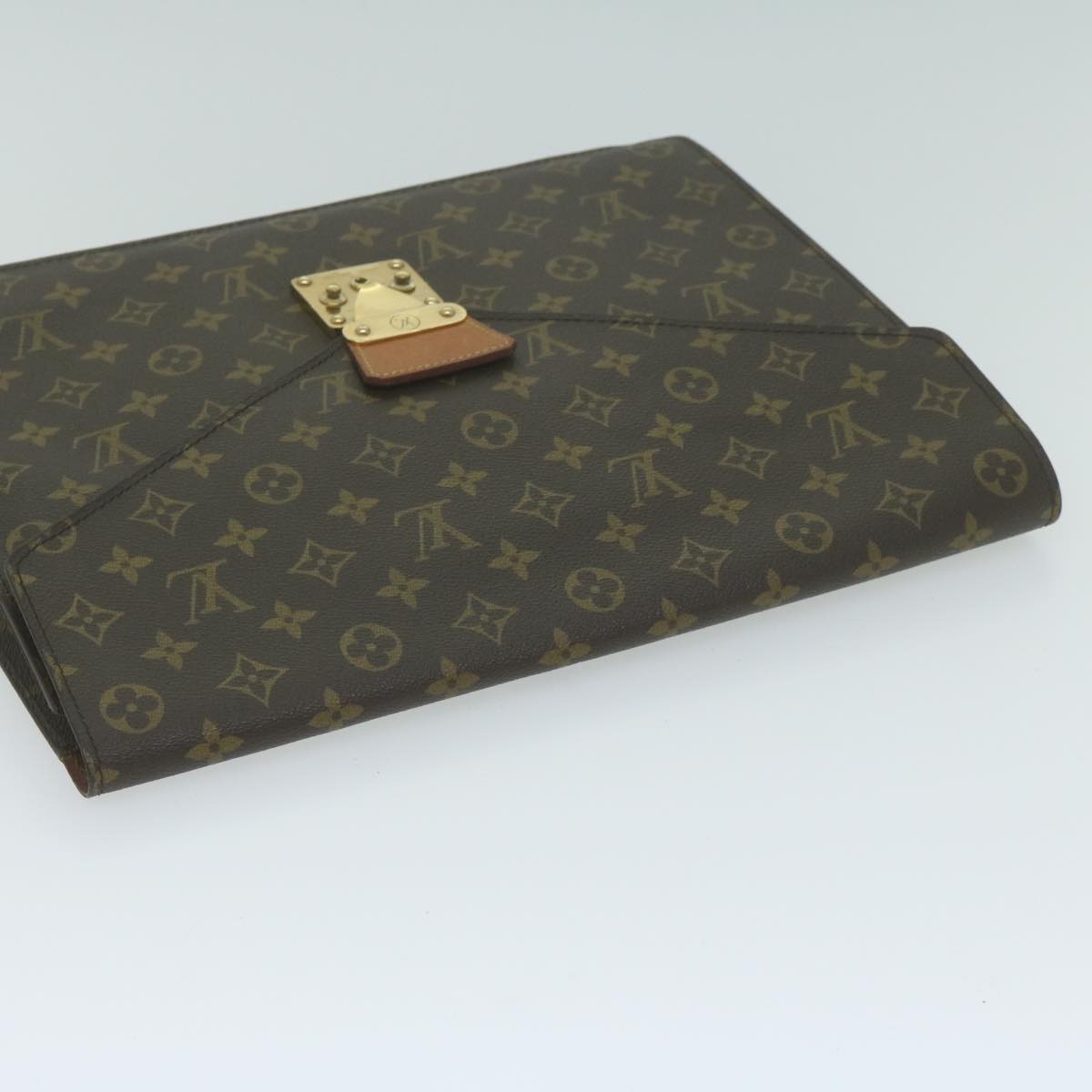 LOUIS VUITTON Monogram Porte Documents Senatur Briefcase M53335 LV Auth 64980