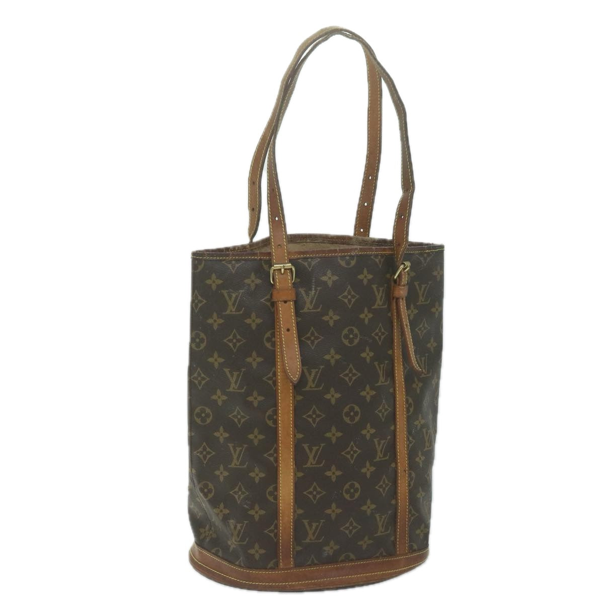 LOUIS VUITTON Monogram Bucket GM Shoulder Bag M42236 LV Auth 64998