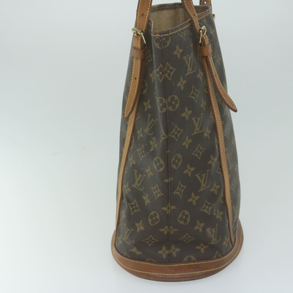 LOUIS VUITTON Monogram Bucket GM Shoulder Bag M42236 LV Auth 64998