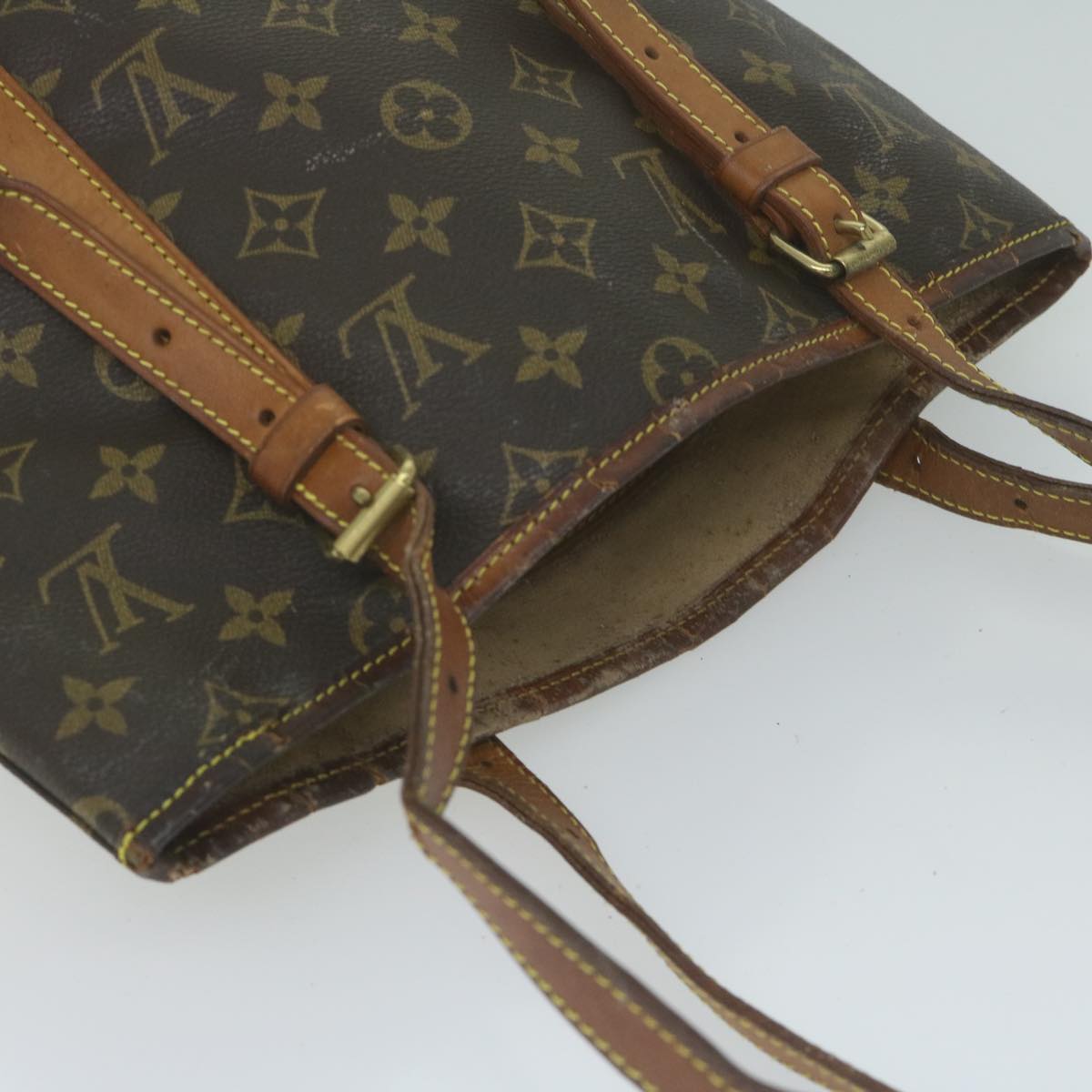 LOUIS VUITTON Monogram Bucket GM Shoulder Bag M42236 LV Auth 64998