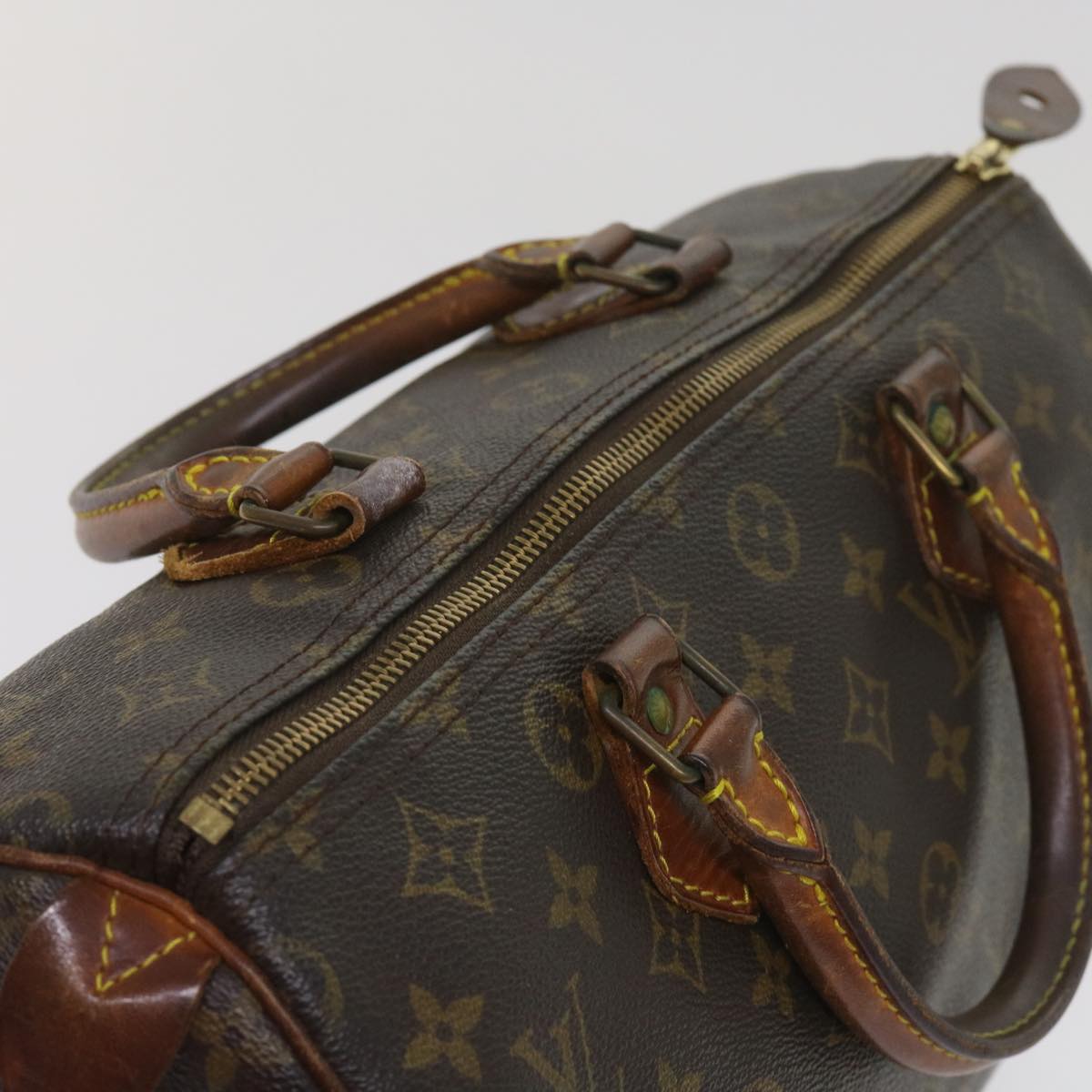 LOUIS VUITTON Monogram Speedy 30 Hand Bag M41526 LV Auth 65002