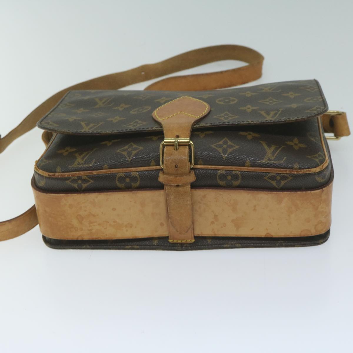 LOUIS VUITTON Monogram Cartouchiere GM Shoulder Bag M51252 LV Auth 65054