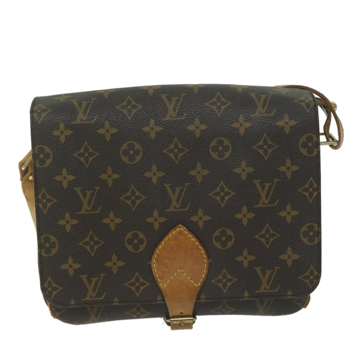 LOUIS VUITTON Monogram Cartouchiere GM Shoulder Bag M51252 LV Auth 65054