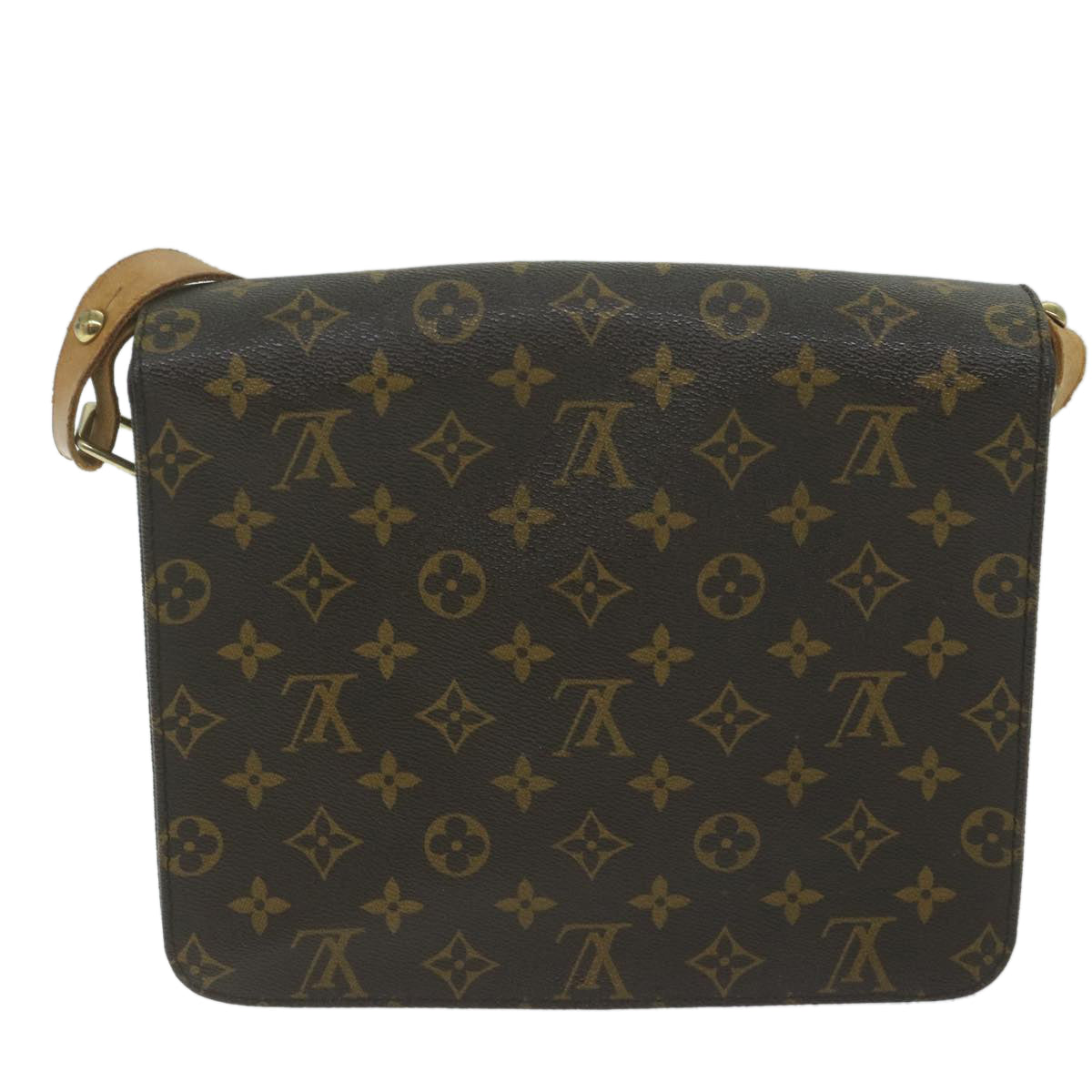 LOUIS VUITTON Monogram Cartouchiere GM Shoulder Bag M51252 LV Auth 65054