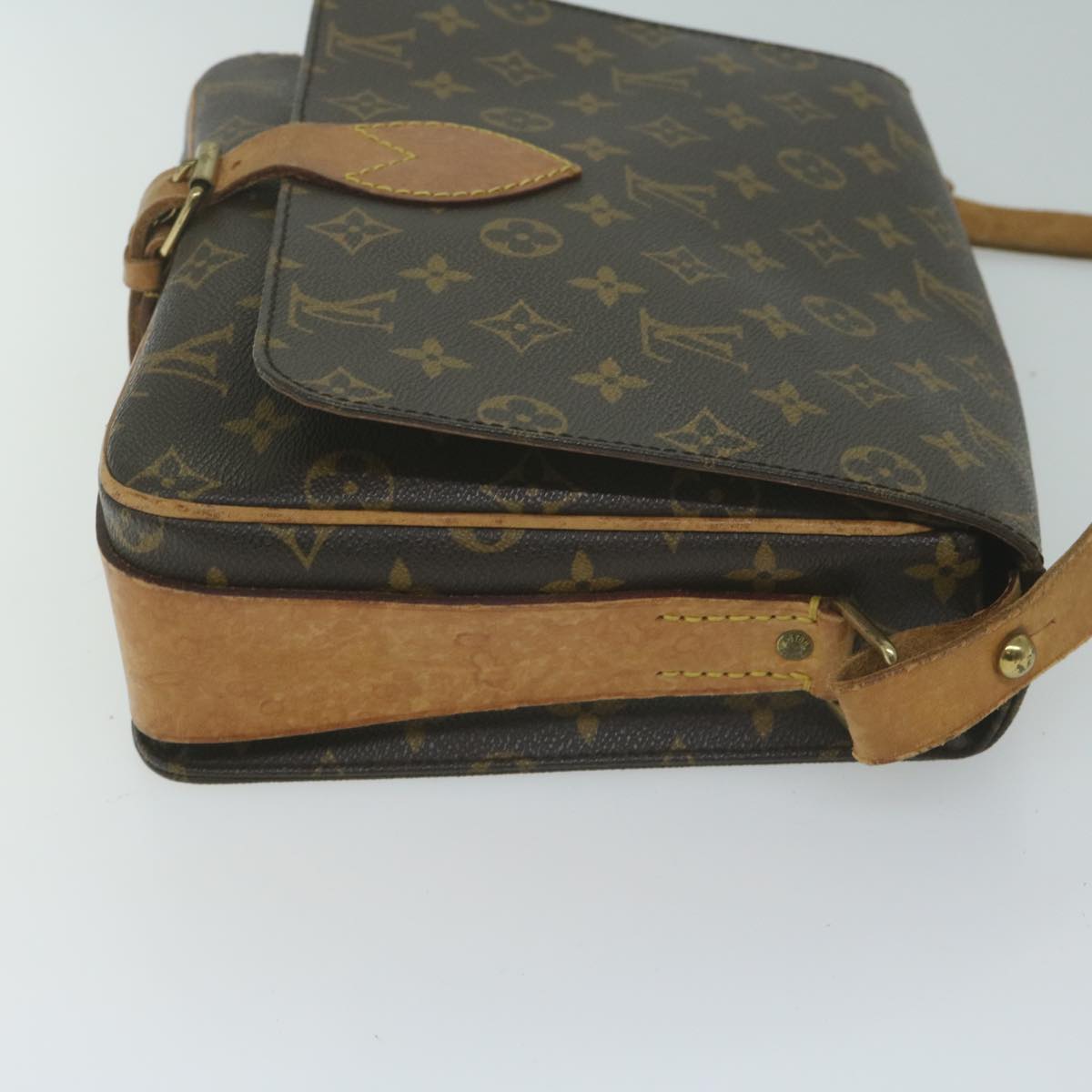 LOUIS VUITTON Monogram Cartouchiere GM Shoulder Bag M51252 LV Auth 65054