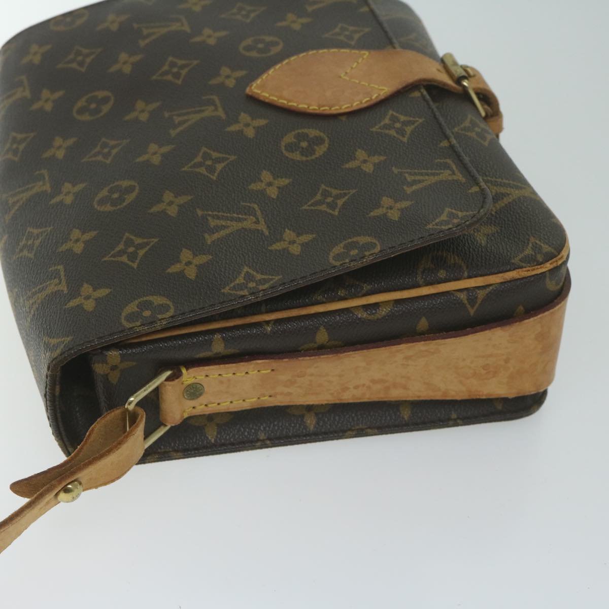 LOUIS VUITTON Monogram Cartouchiere GM Shoulder Bag M51252 LV Auth 65054