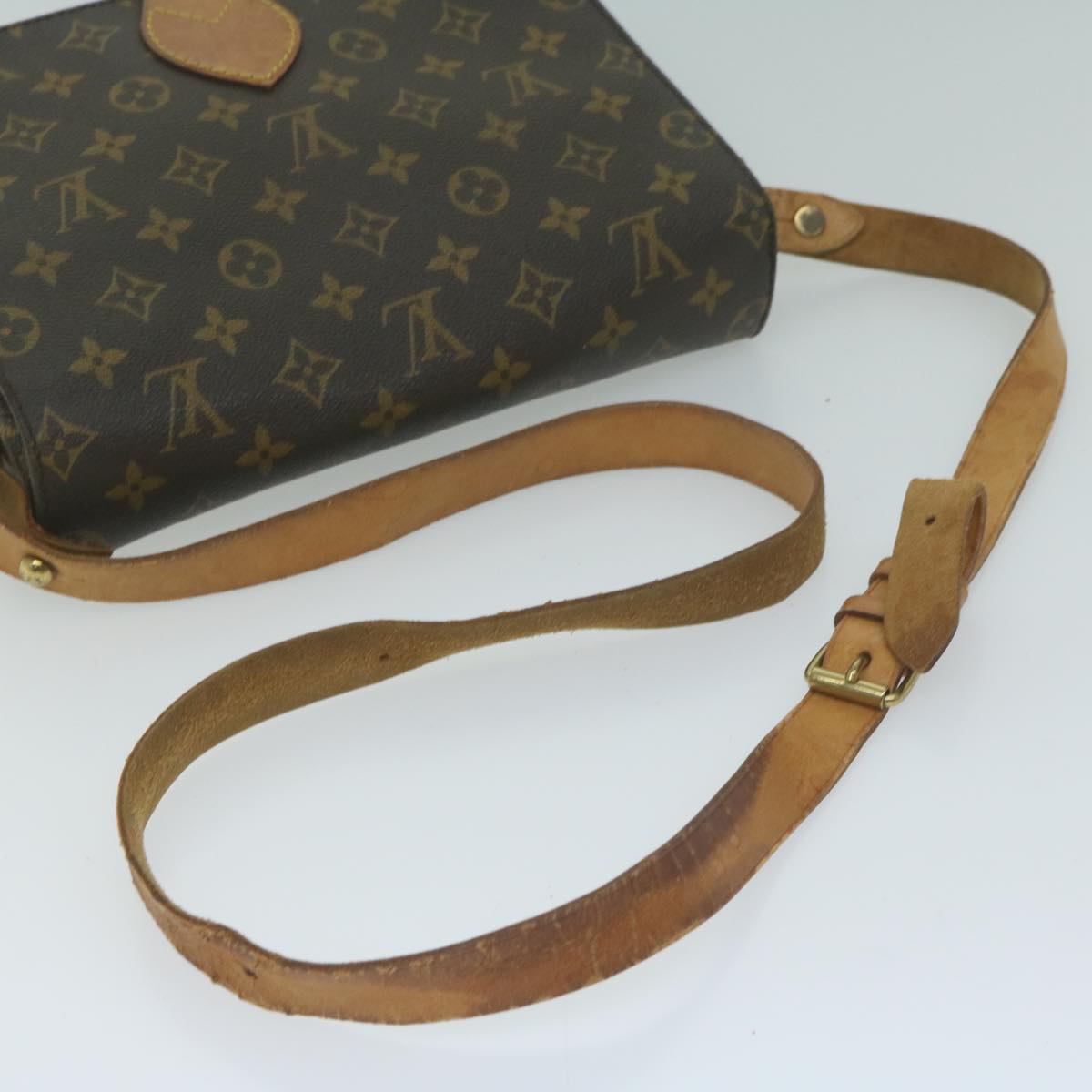 LOUIS VUITTON Monogram Cartouchiere GM Shoulder Bag M51252 LV Auth 65054