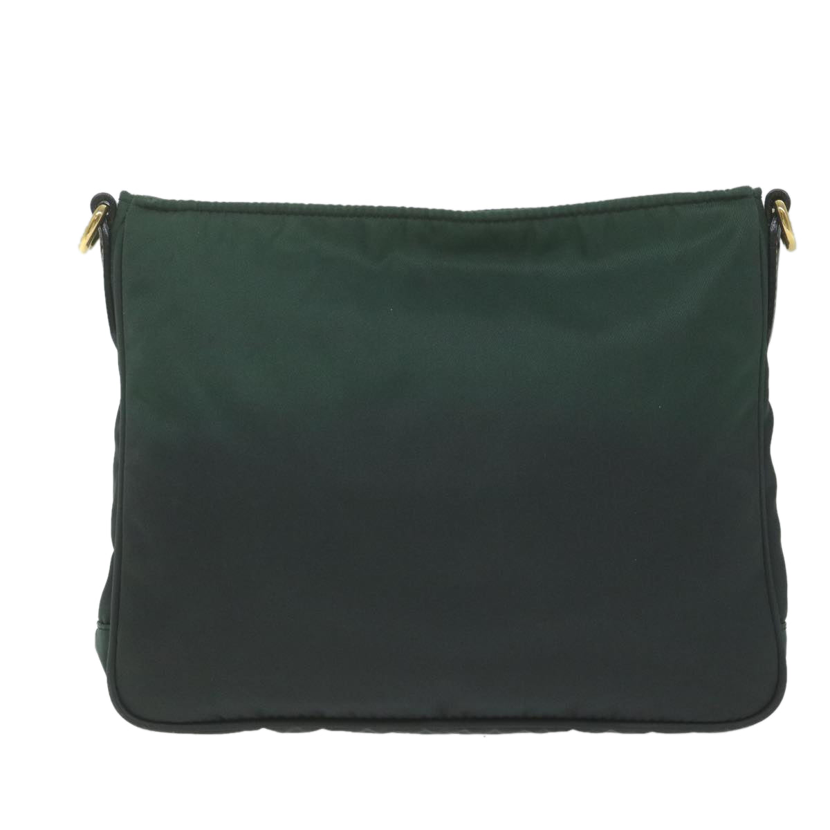 PRADA Shoulder Bag Nylon Green Auth 65078